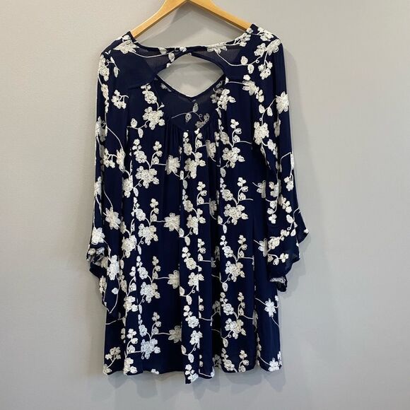 Altar'd State Floral Embroidered Bell Sleeves Dress - Picture 8 of 10